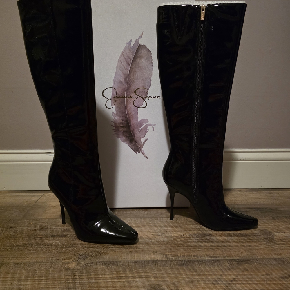 Jessica Simpson Black Knee-High Boots